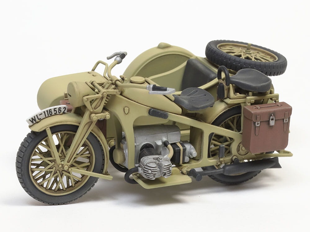 Zdjęcie dodatkowe produktu KS600 Motorcycle and Sidecar 1:35 Tamiya 35384