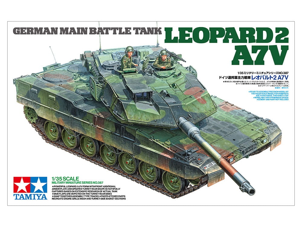 Zdjęcie główne produktu Leopard 2 A7V 1:35 Tamiya 35387