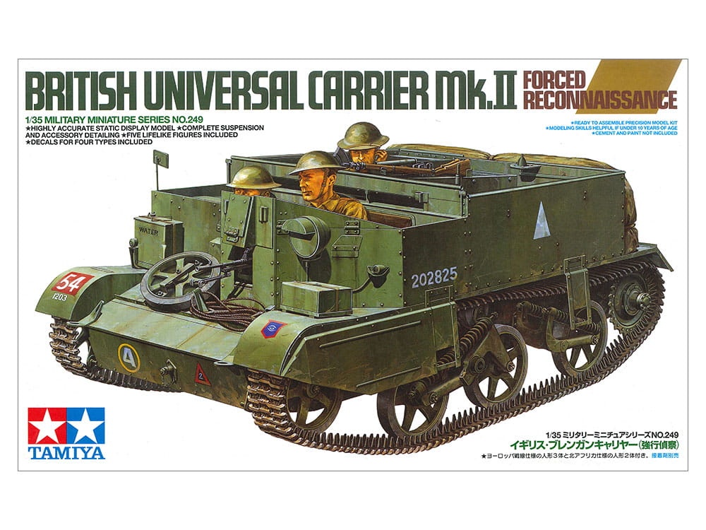 Zdjęcie główne produktu Universal Carrier Mk.II Forced Reconnaissance 1:35 Tamiya 35249