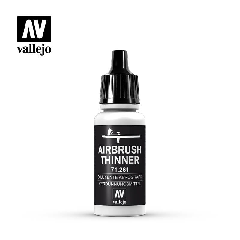 Zdjęcie dodatkowe produktu Rozcieńczalnik do aerografu 18ml Vallejo 71261 Airbrush Thinner