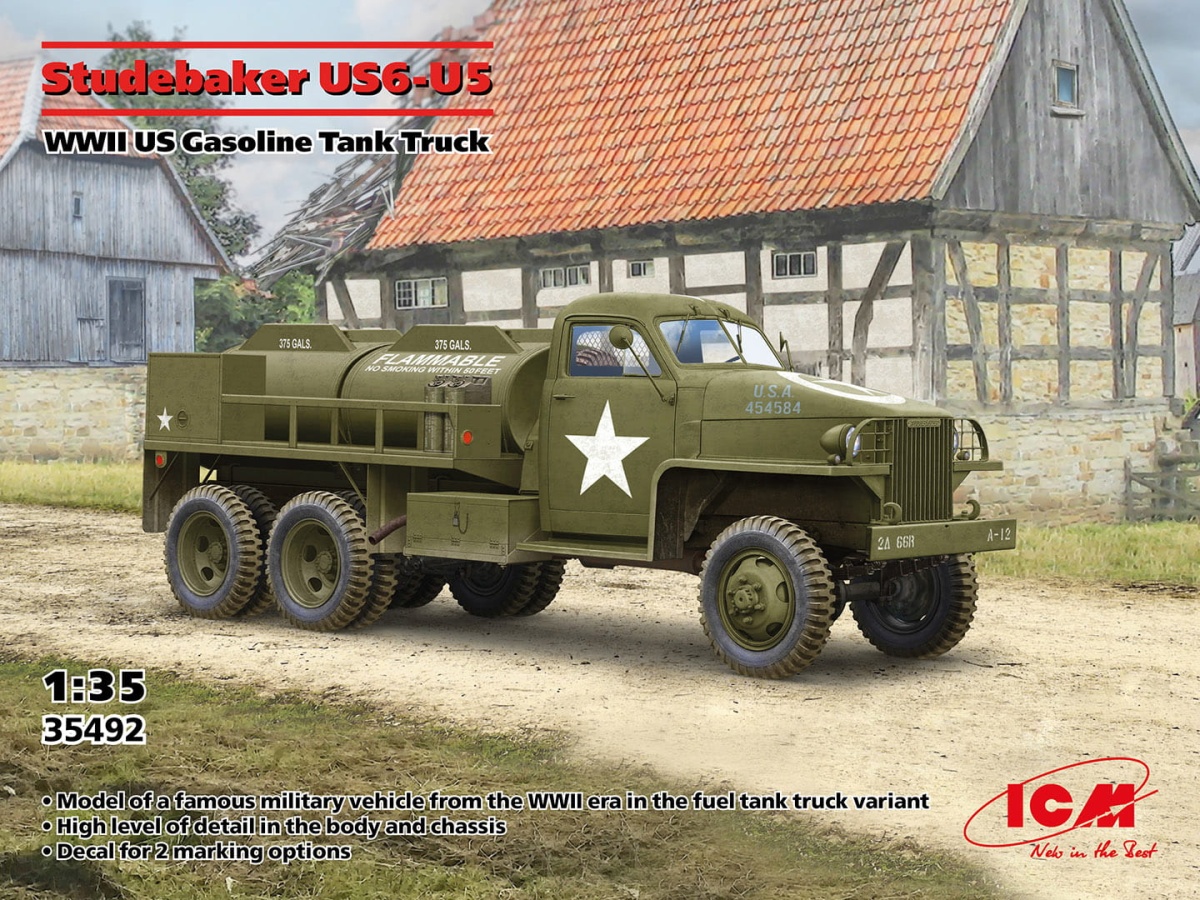 Zdjęcie główne produktu Studebaker US6-U5 1:35 ICM 35492