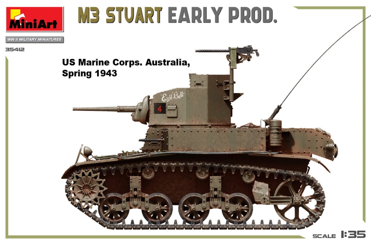 Zdjęcie dodatkowe produktu M3 Stuart Early Prod. 1:35 MiniArt 35412
