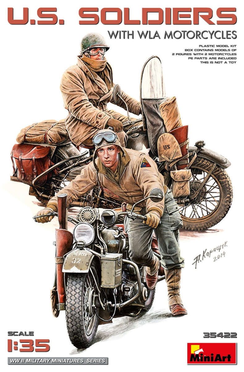 Zdjęcie główne produktu US Soldiers With WLA Motorcycles 1:35 MiniArt 35422