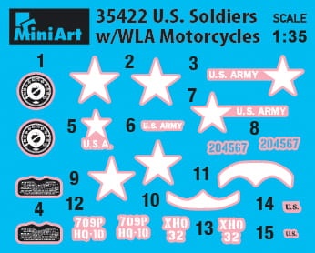 Zdjęcie dodatkowe produktu US Soldiers With WLA Motorcycles 1:35 MiniArt 35422