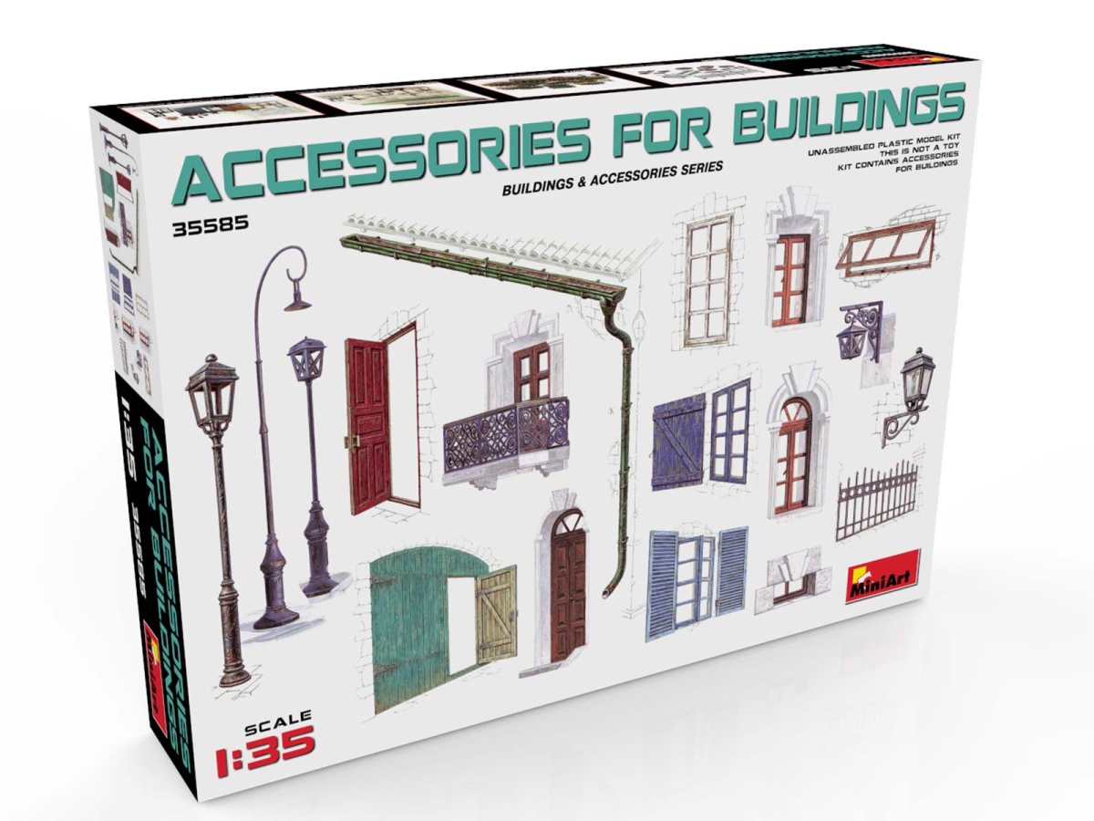 Zdjęcie dodatkowe produktu Accessories For Buildings 1:35 MiniArt 35585