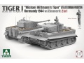 Zdjęcie dodatkowe produktu Tiger I Michael Wittmanns Tiger Normandy 1944 Late/Late Command Production w/Zimmerit 2 in 1 1:35 Takom 2201