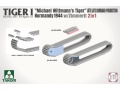 Zdjęcie dodatkowe produktu Tiger I Michael Wittmanns Tiger Normandy 1944 Late/Late Command Production w/Zimmerit 2 in 1 1:35 Takom 2201