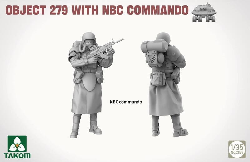 Zdjęcie dodatkowe produktu Object 279 With NBC Commando 1:35 Takom 2188