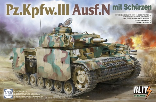 Pz.Kpfw.III Ausf.N mit Schurzen 1:35 Takom 8005