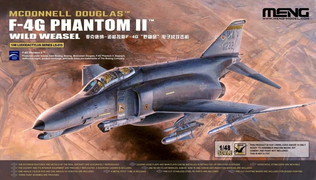 Zdjęcie główne produktu McDonnell Douglas F-4 G Phantom II Wild Weasel 1:48 Meng LS015