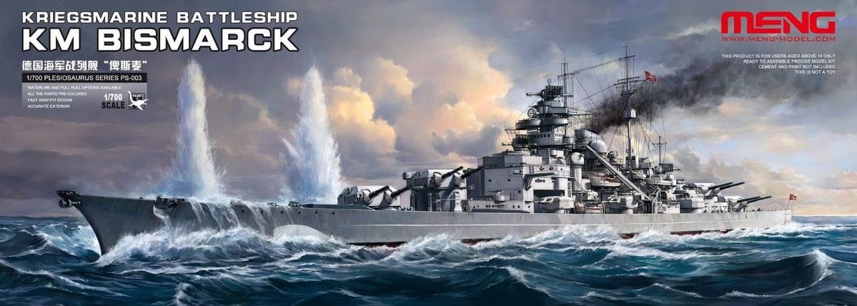 Zdjęcie główne produktu German Battleship Bismarck 1:700 Meng PS003