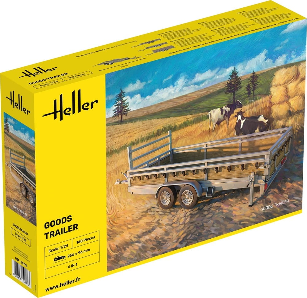 Zdjęcie główne produktu Goods Trailer 1:24 Heller 80778