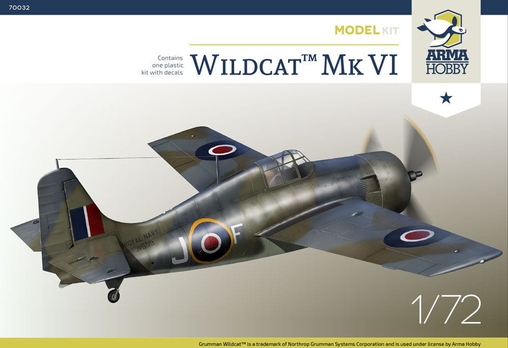 Zdjęcie dodatkowe produktu Wildcat Mk VI 1:72 Arma Hobby 70032