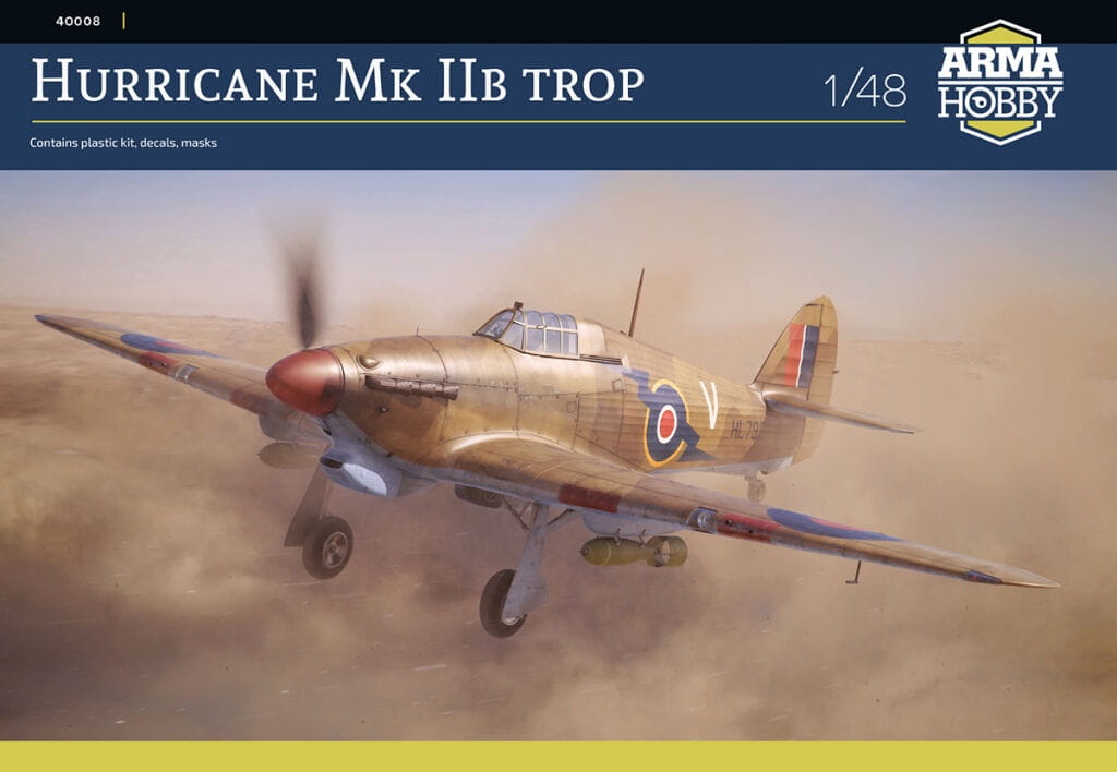 Zdjęcie dodatkowe produktu Hurricane Mk IIB Trop 1:48 Arma Hobby 40008