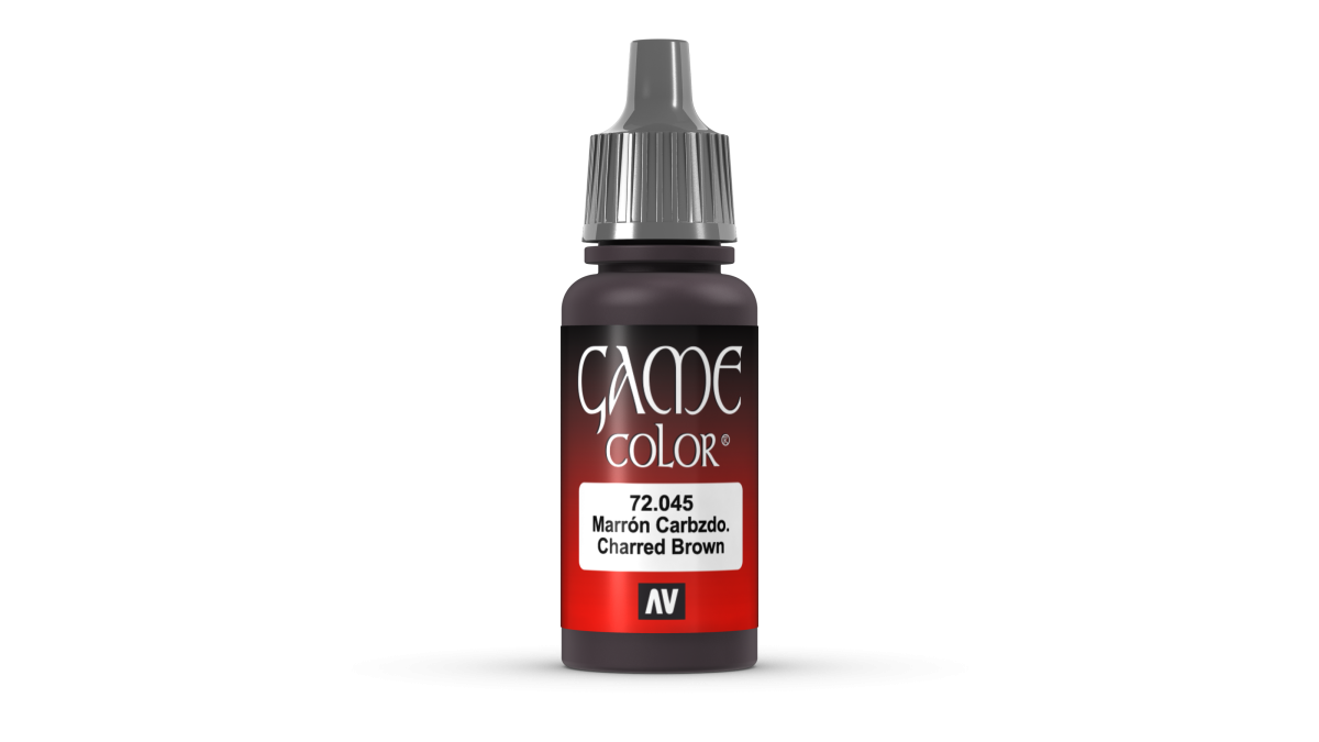 Zdjęcie dodatkowe produktu Vallejo 72045 Charred Brown Game Color Farba