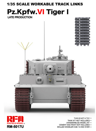 Zdjęcie główne produktu Workable track links for Tiger I late 1:35 Rye Field Model 5017U