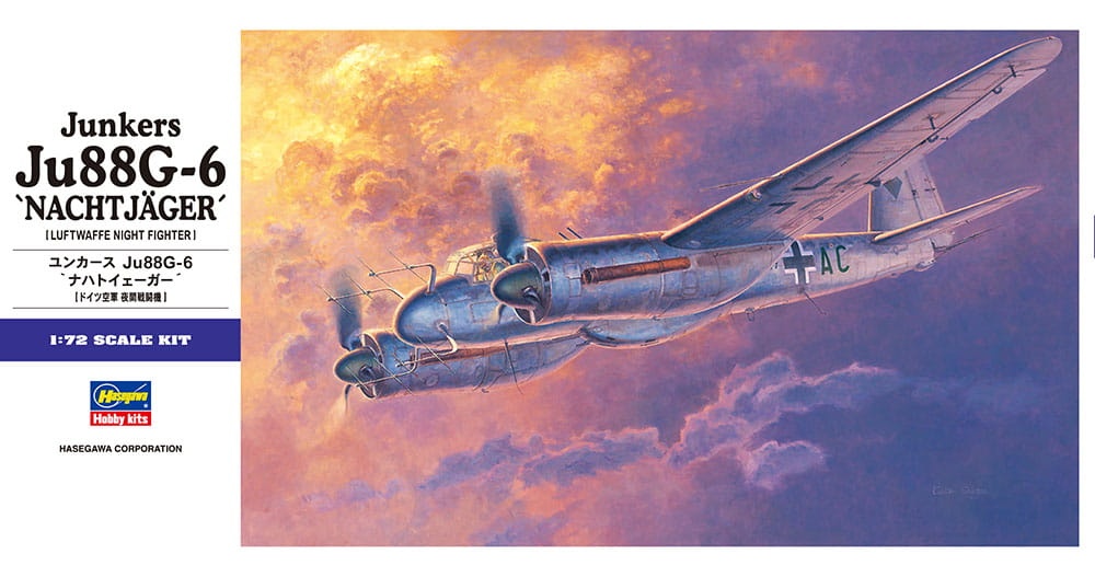 Zdjęcie główne produktu Junkers Ju88G-6 Nachtjager 1:72 Hasegawa E32