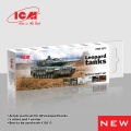 Zdjęcie dodatkowe produktu Acrylic paints set for AFU Leopard tanks ICM 3073