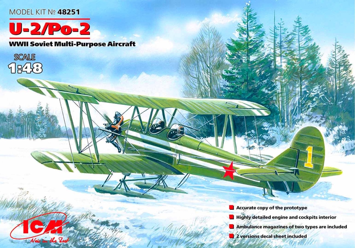 Zdjęcie główne produktu U-2/Po-2 1:48 ICM 48251
