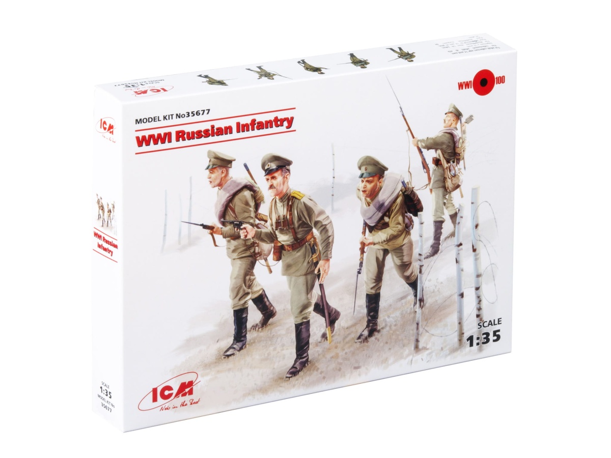 Zdjęcie dodatkowe produktu WWI Russian Infantry 1:35 ICM 35677