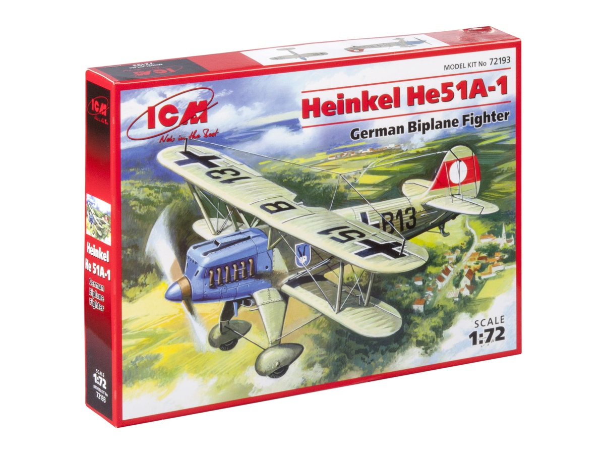 Zdjęcie dodatkowe produktu Heinkel He 51A-1 1:72 ICM 72193