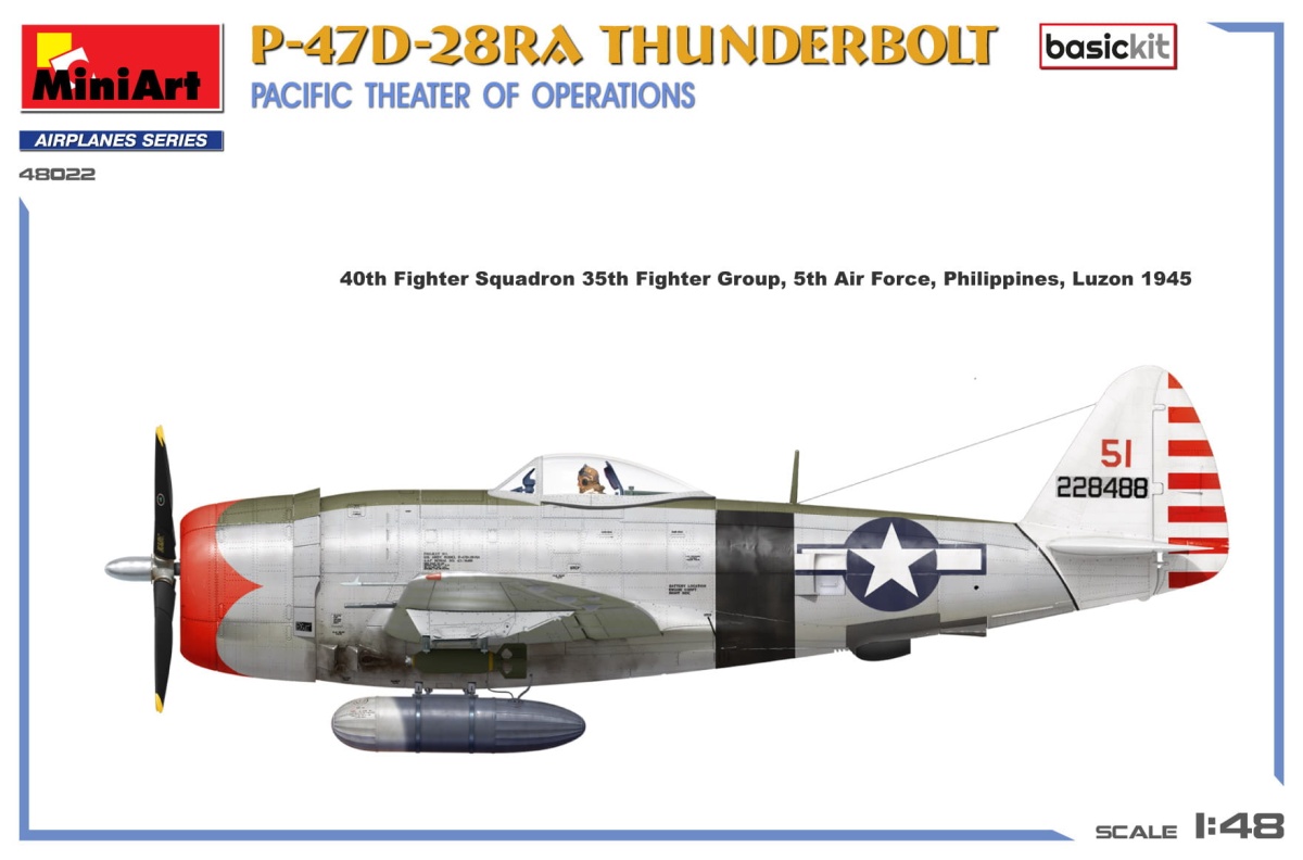 Zdjęcie dodatkowe produktu P-47D-28RA Thunderbolt 1:48 MiniArt 48022