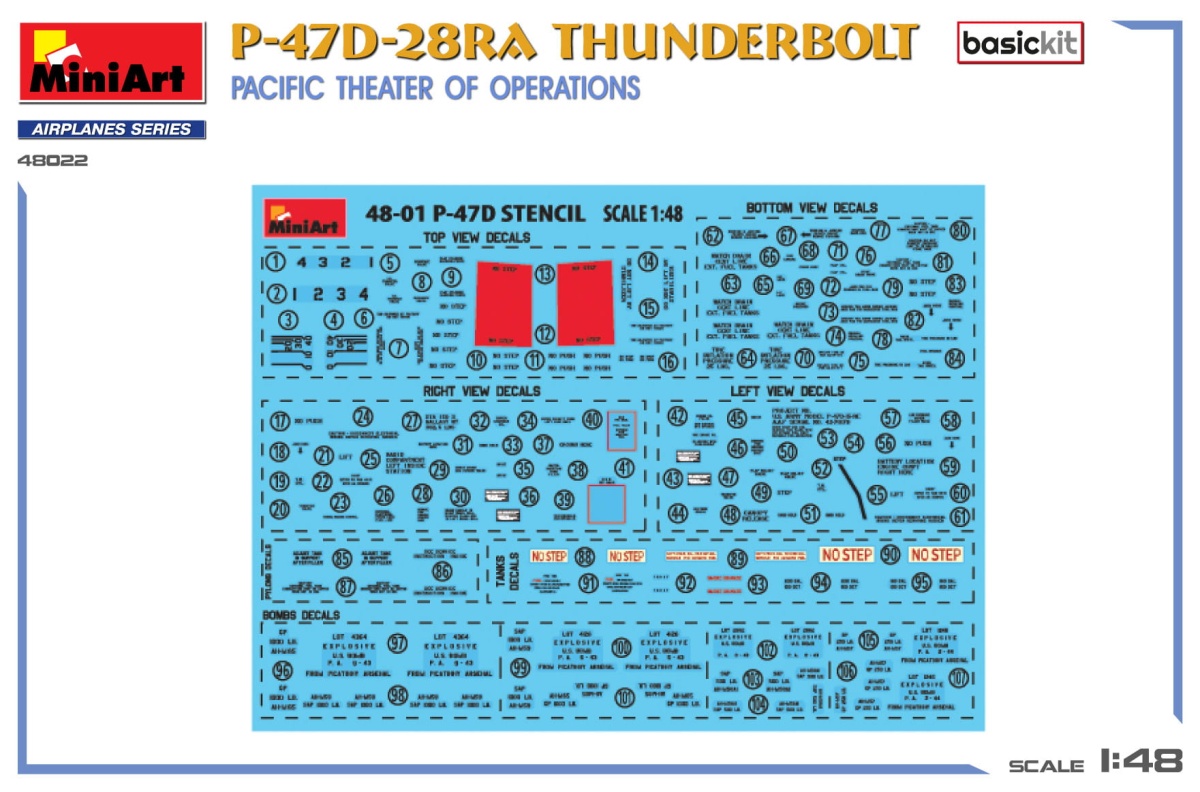 Zdjęcie dodatkowe produktu P-47D-28RA Thunderbolt 1:48 MiniArt 48022