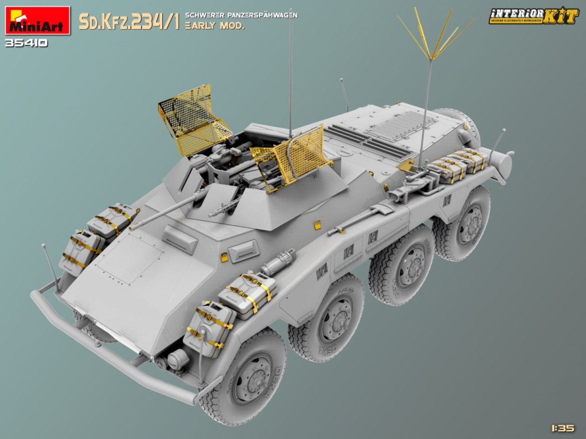 Zdjęcie dodatkowe produktu Sd.Kfz.234/1 Schwerer Panzerspahwagen 1:35 MiniArt 35410
