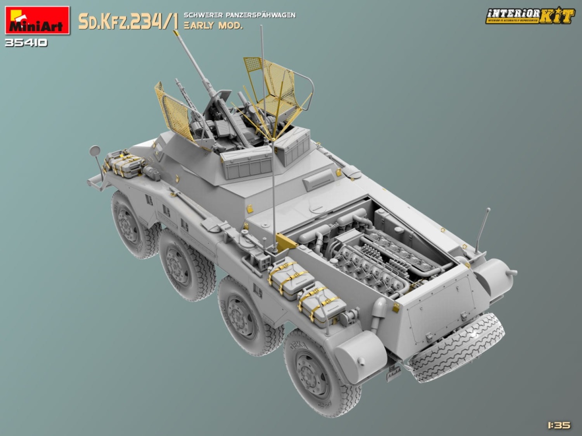 Zdjęcie dodatkowe produktu Sd.Kfz.234/1 Schwerer Panzerspahwagen 1:35 MiniArt 35410