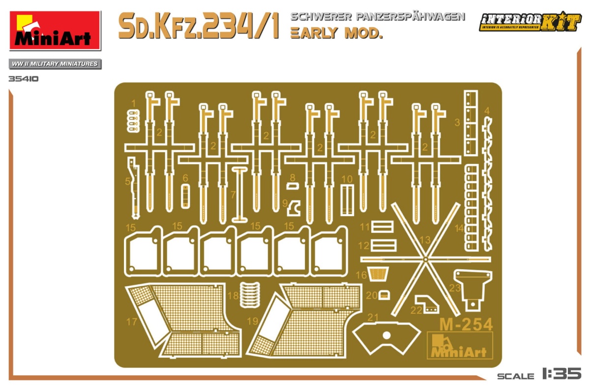 Zdjęcie dodatkowe produktu Sd.Kfz.234/1 Schwerer Panzerspahwagen 1:35 MiniArt 35410