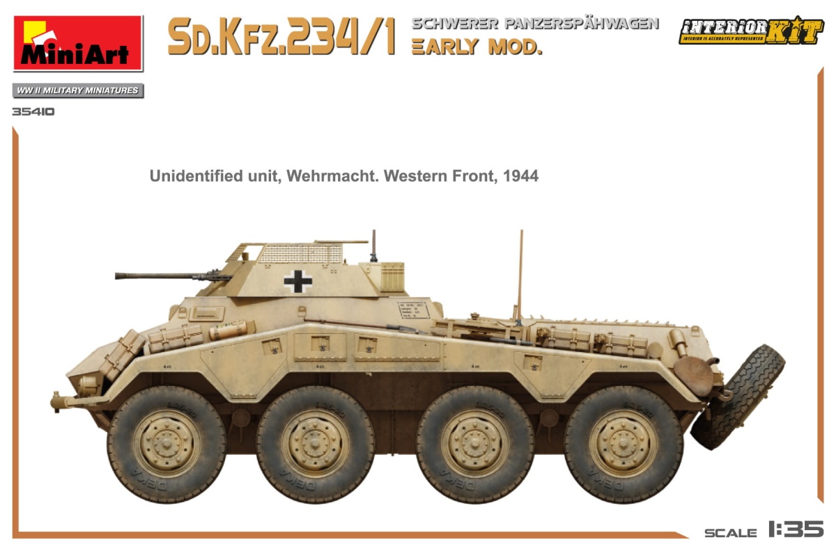 Zdjęcie dodatkowe produktu Sd.Kfz.234/1 Schwerer Panzerspahwagen 1:35 MiniArt 35410