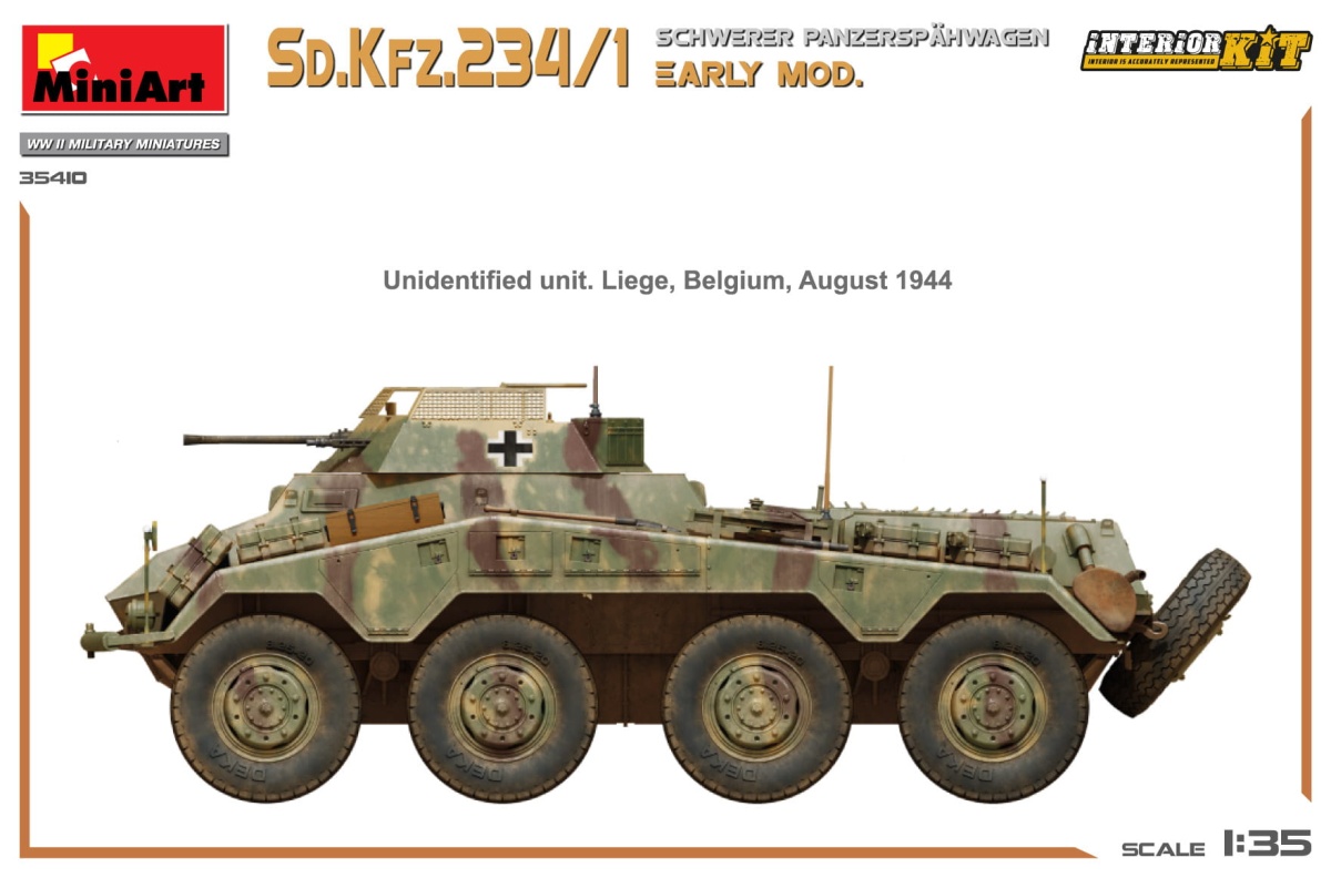 Zdjęcie dodatkowe produktu Sd.Kfz.234/1 Schwerer Panzerspahwagen 1:35 MiniArt 35410