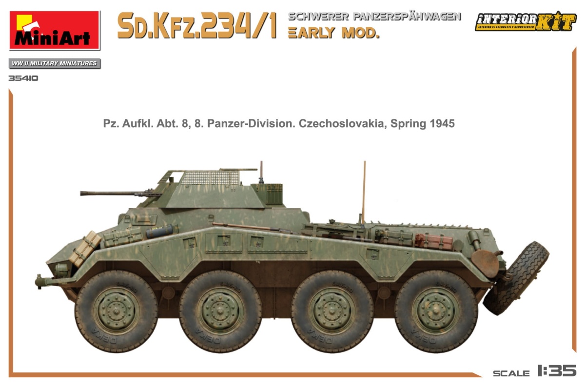 Zdjęcie dodatkowe produktu Sd.Kfz.234/1 Schwerer Panzerspahwagen 1:35 MiniArt 35410