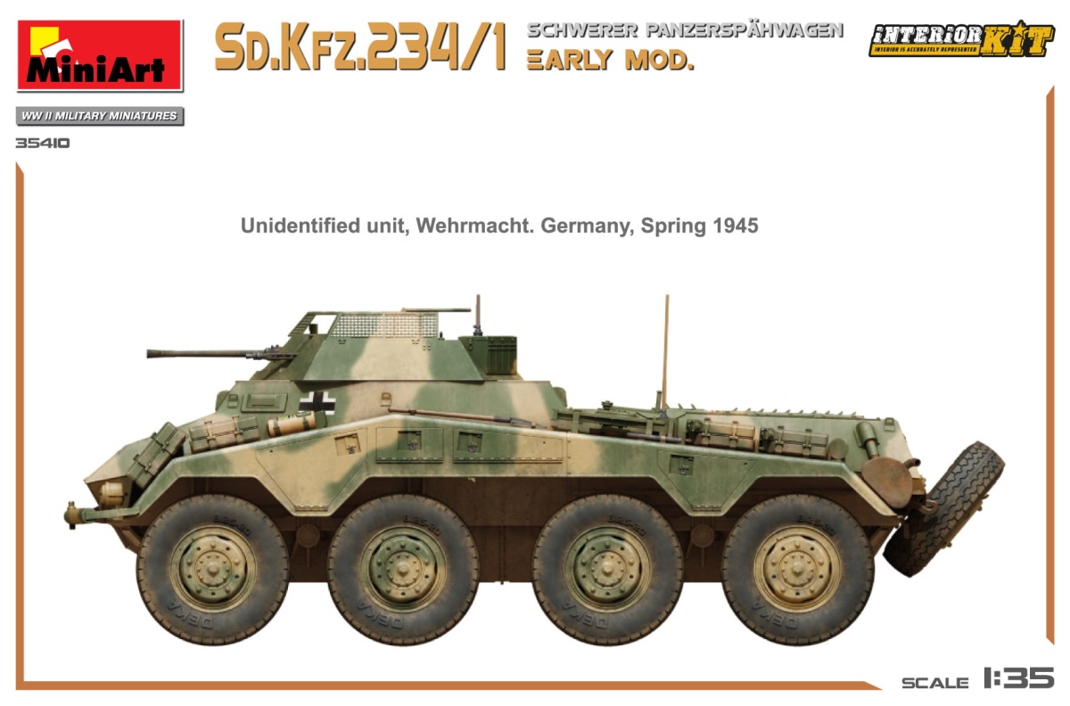 Zdjęcie dodatkowe produktu Sd.Kfz.234/1 Schwerer Panzerspahwagen 1:35 MiniArt 35410