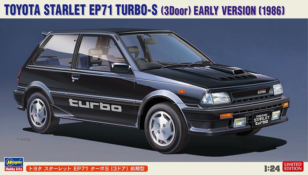 Zdjęcie główne produktu Toyota Starlet EP71 Turbo-S (3 Door) Early Version (1986) 1:24 Hasegawa 20687