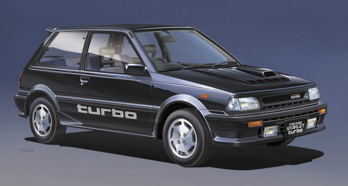 Zdjęcie dodatkowe produktu Toyota Starlet EP71 Turbo-S (3 Door) Early Version (1986) 1:24 Hasegawa 20687