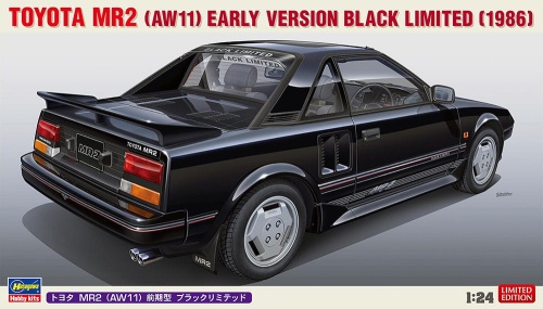 Toyota MR2 (AW11) Early Version Black Limited (1986) 1:24 Hasegawa 20693