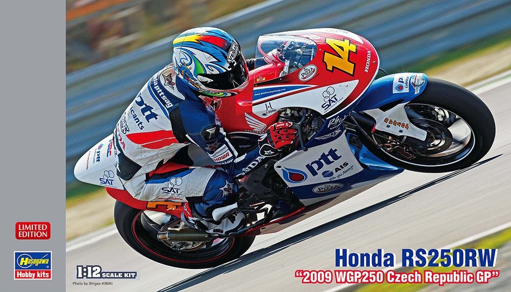 Zdjęcie główne produktu Honda RS250RW 2009 WGP250 GP Czech 1:12 Hasegawa 21757