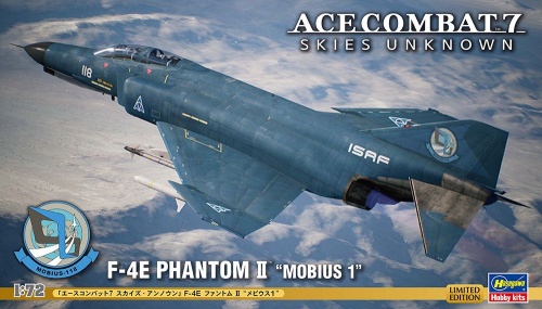 Ace Combat 7 Skies Unknown F-4E Phantom II Mobius 1 1:72 Hasegawa SP586