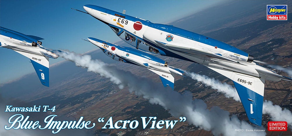 Zdjęcie główne produktu Kawasaki T-4 Blue Impulse Acro View 1:72 Hasegawa SP593