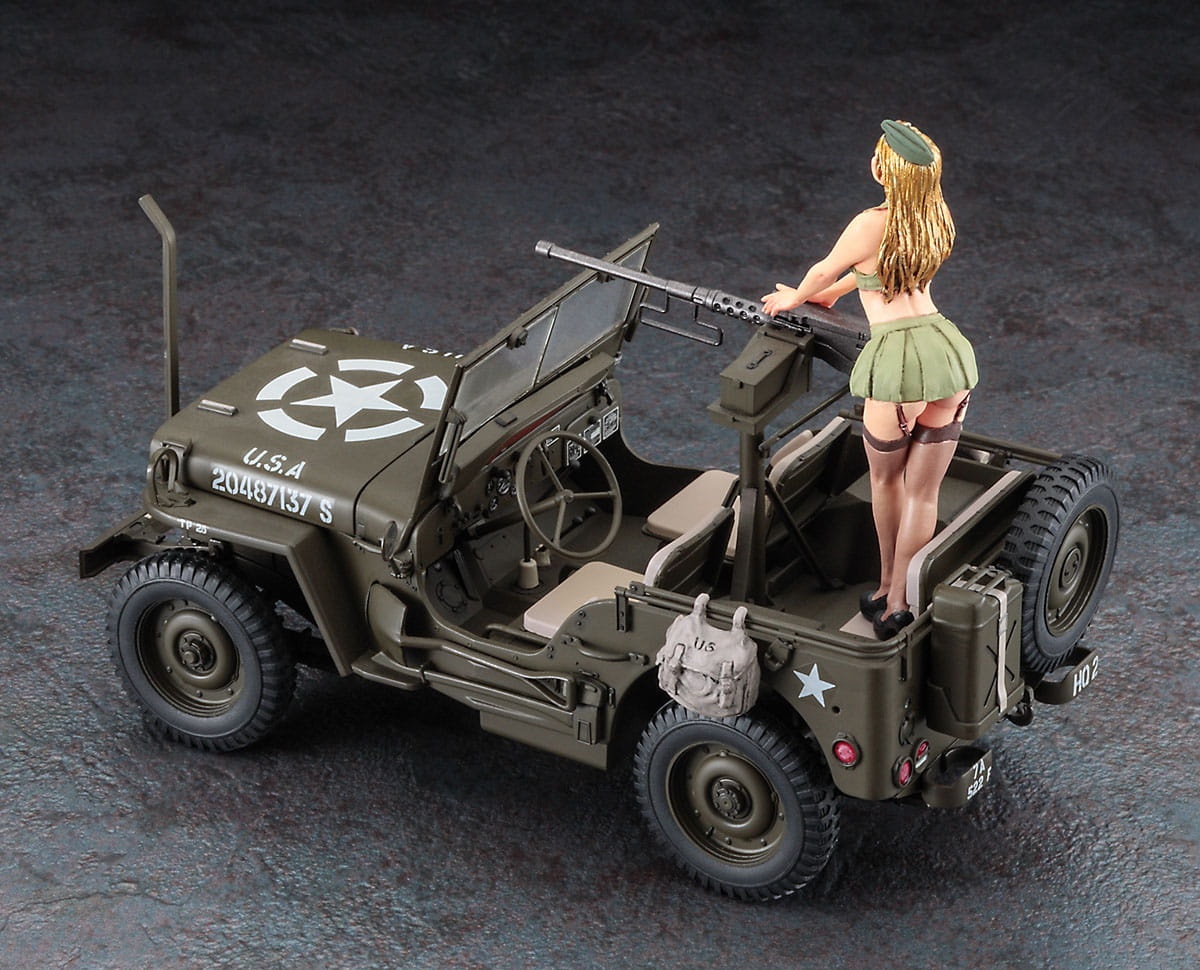 Zdjęcie dodatkowe produktu 1/4 ton 4x4 Utility Truck (Cal. 50 M2 Machine Gun) 1:24 Hasegawa SP483