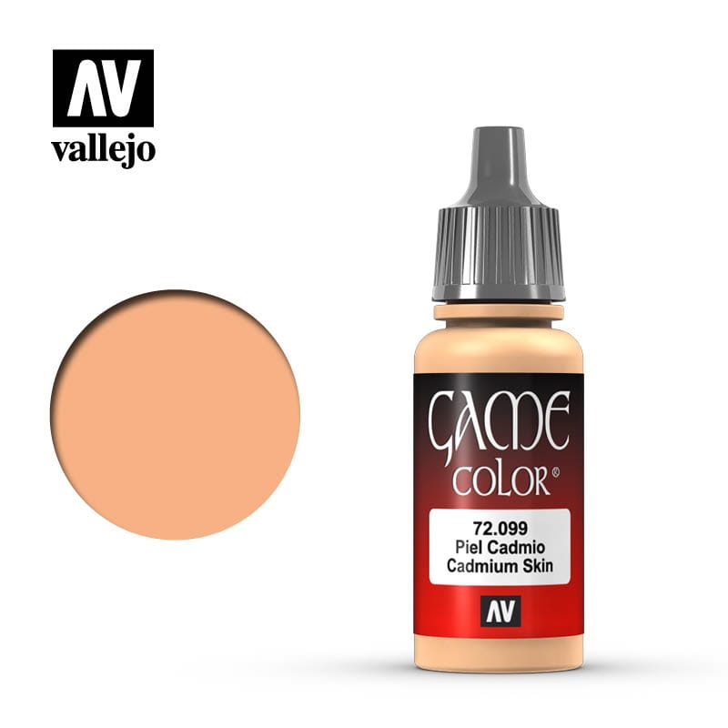 Zdjęcie dodatkowe produktu Vallejo 72099 Cadmium Skin Game Color Farba
