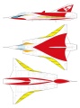Zdjęcie dodatkowe produktu Hurricane Polimar J35F Draken Polimar Hawk 1:72 Hasegawa SP584