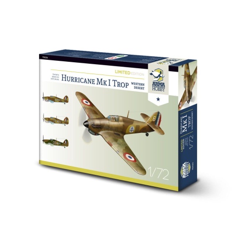 Limited Edition Hurricane Mk I trop Western Desert 1:72 Arma Hobby 70026
