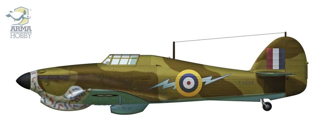Zdjęcie dodatkowe produktu Limited Edition Hurricane Mk I trop Western Desert 1:72 Arma Hobby 70026