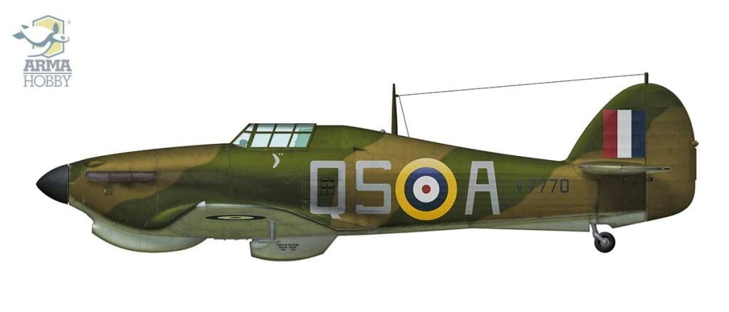 Zdjęcie dodatkowe produktu Limited Edition Hurricane Mk I trop Western Desert 1:72 Arma Hobby 70026