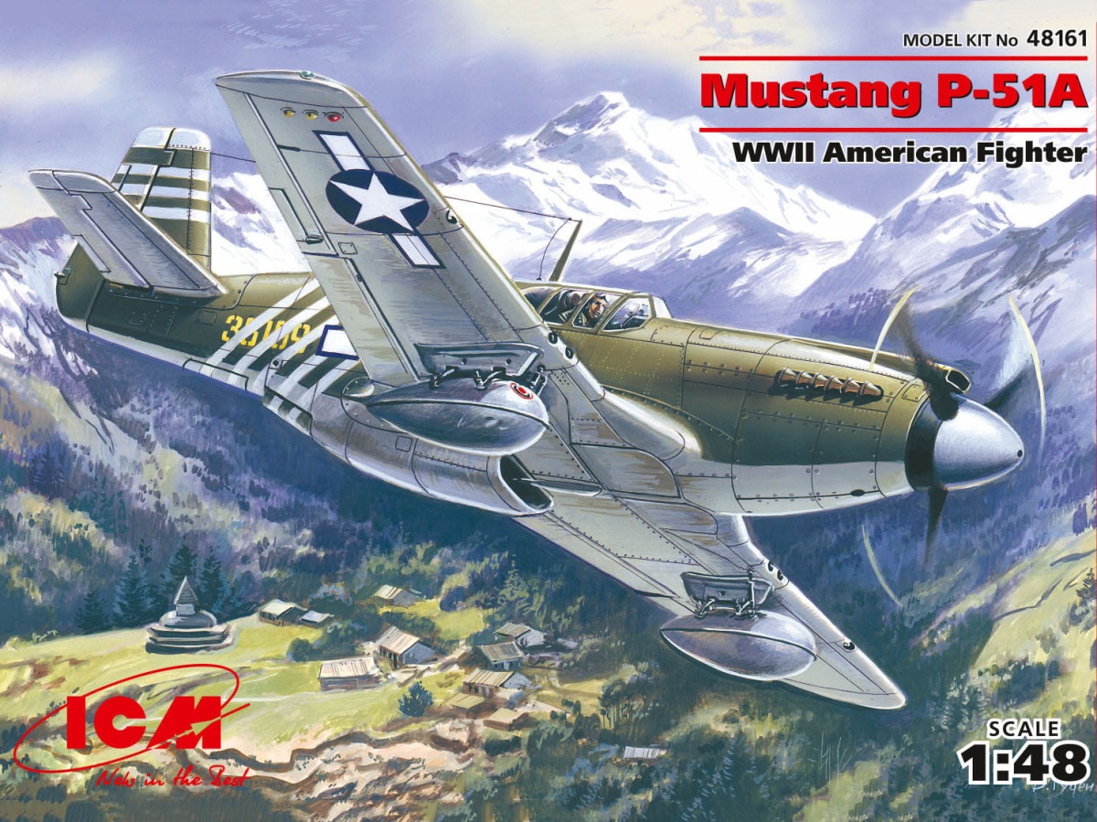 Zdjęcie główne produktu Mustang P-51A 1:48 ICM 48161