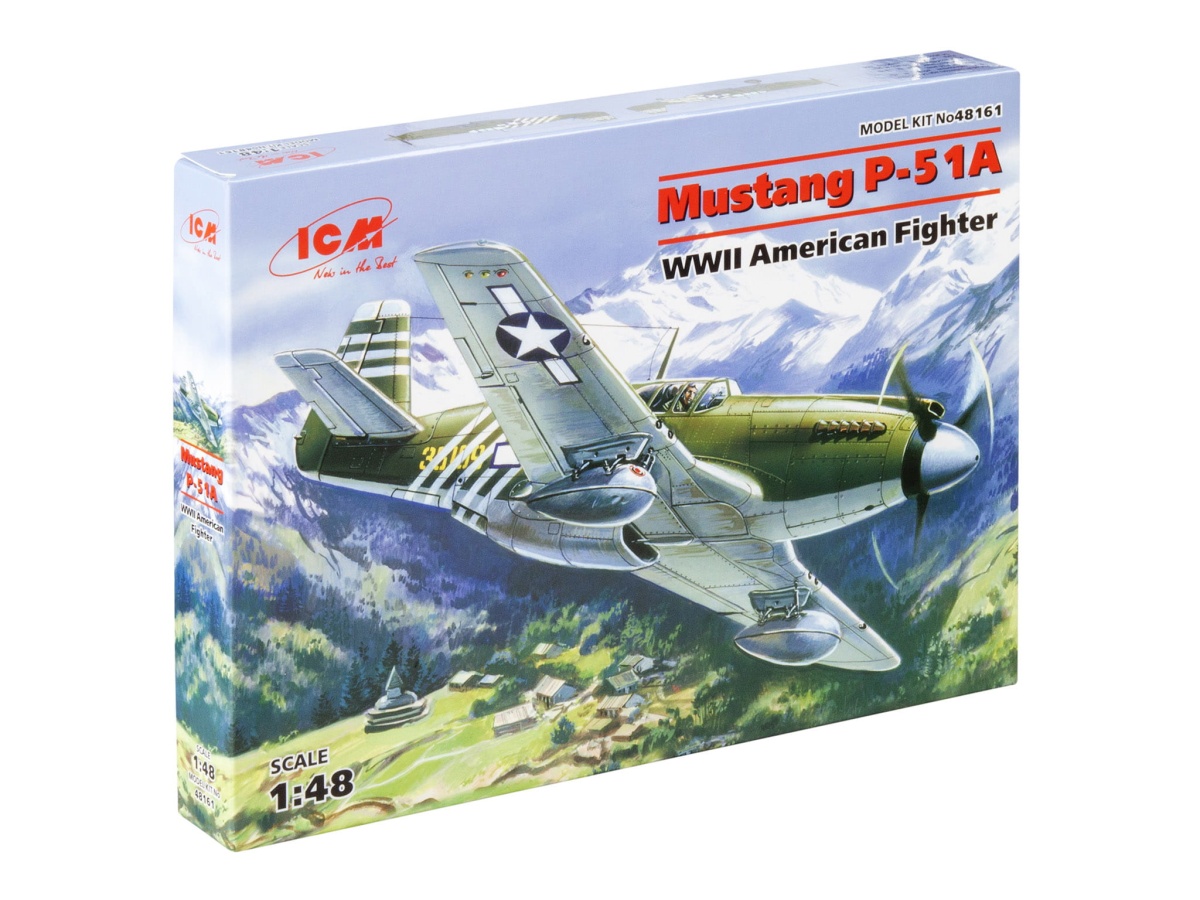 Zdjęcie dodatkowe produktu Mustang P-51A 1:48 ICM 48161
