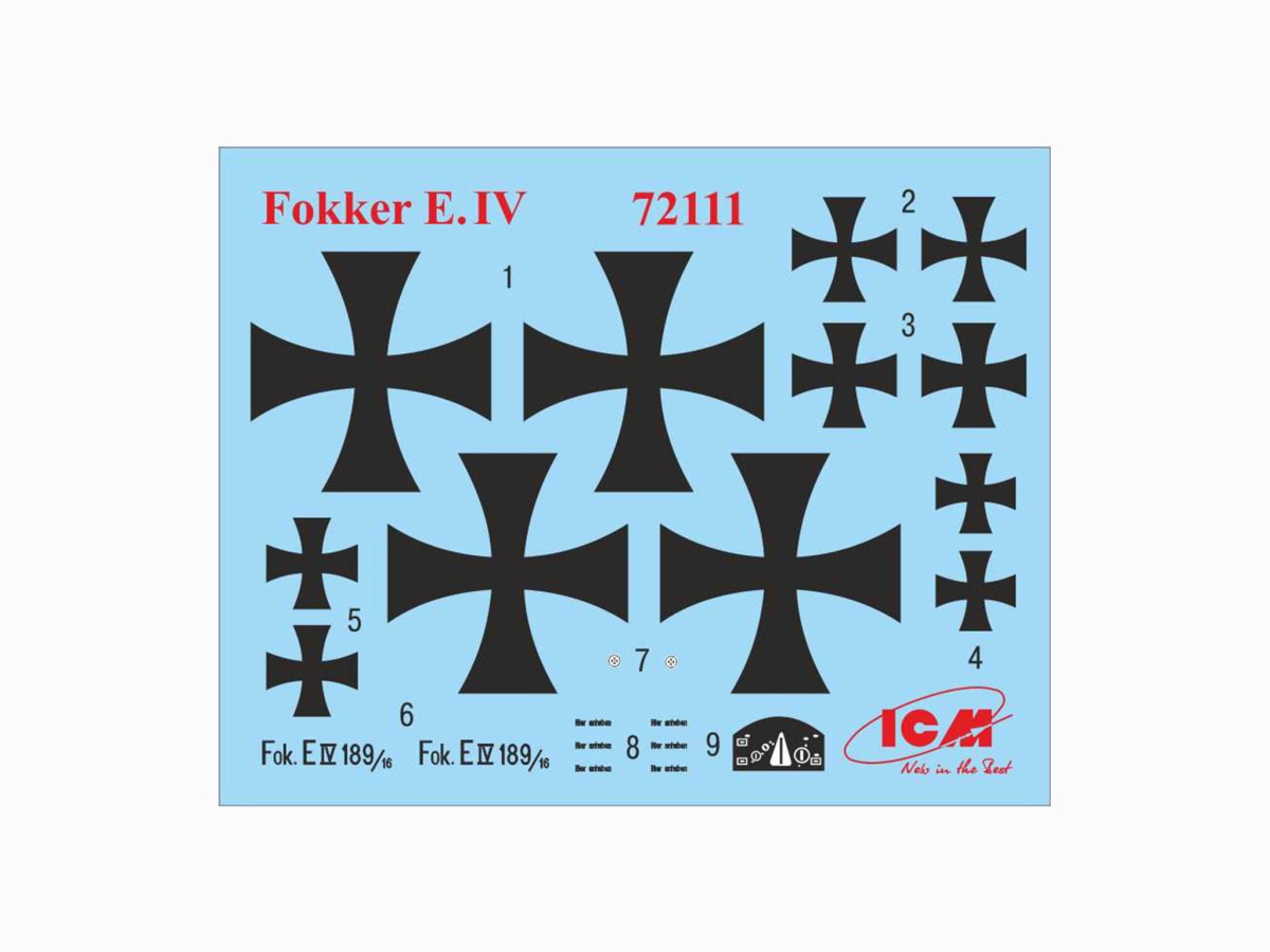Zdjęcie dodatkowe produktu Fokker E.IV 1:72 ICM 72111