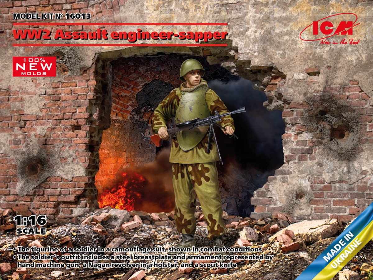 Zdjęcie główne produktu WW2 assault engineer-sapper 1:16 ICM 16013
